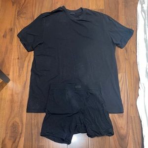 SKIMS Boyfriend Tshirt and Boxers